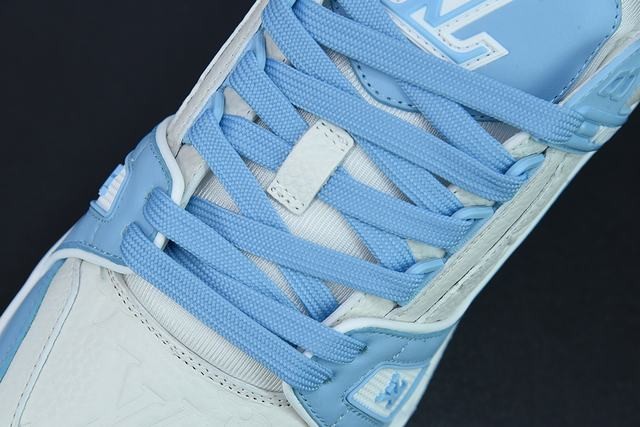 Louis Vuitton Trainer Low White Sky Blue Louis Vuitton Trainer Low White Sky Blue