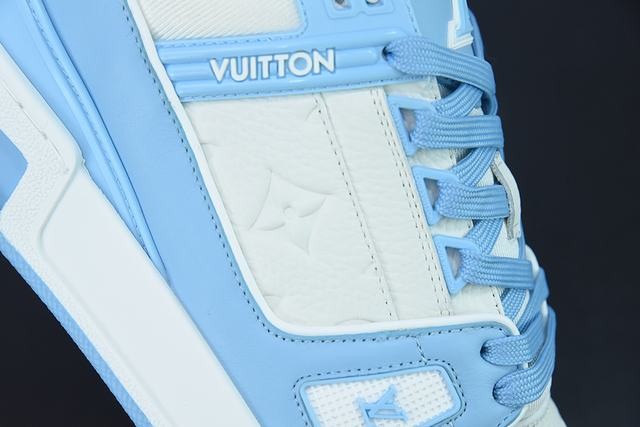 Louis Vuitton Trainer Low White Sky Blue Louis Vuitton Trainer Low White Sky Blue
