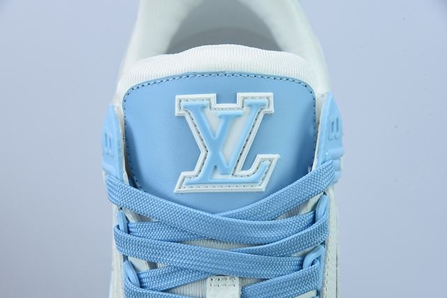 Louis Vuitton Trainer Low White Sky Blue Louis Vuitton Trainer Low White Sky Blue