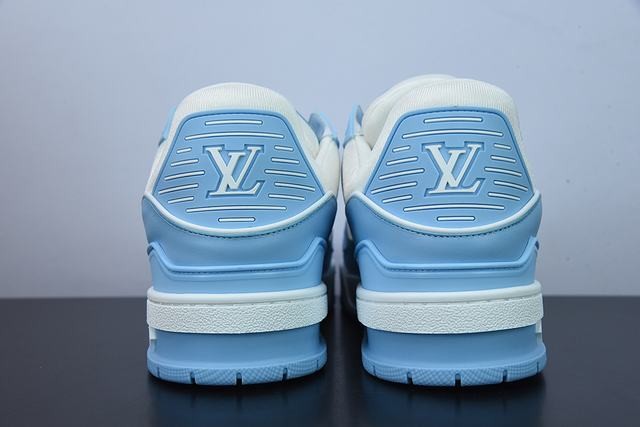 Louis Vuitton Trainer Low White Sky Blue Louis Vuitton Trainer Low White Sky Blue