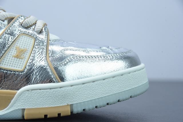 Louis Vuitton Trainer Metallic Beige Louis Vuitton Trainer Metallic Beige