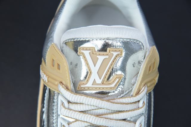 Louis Vuitton Trainer Metallic Beige Louis Vuitton Trainer Metallic Beige