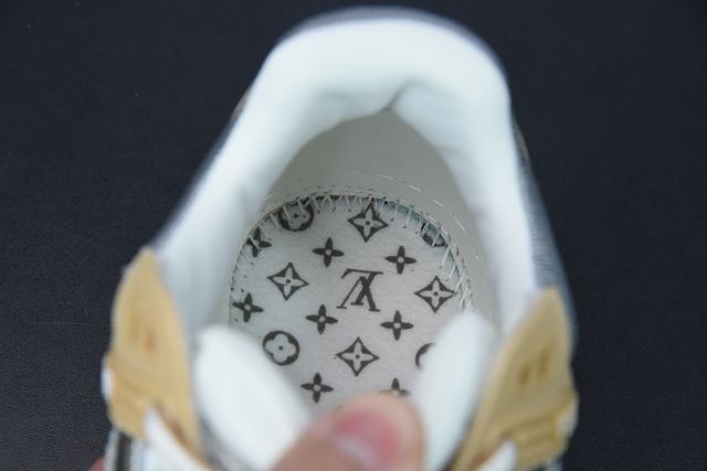 Louis Vuitton Trainer Metallic Beige Louis Vuitton Trainer Metallic Beige