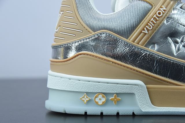 Louis Vuitton Trainer Metallic Beige Louis Vuitton Trainer Metallic Beige