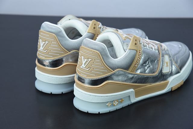 Louis Vuitton Trainer Metallic Beige Louis Vuitton Trainer Metallic Beige