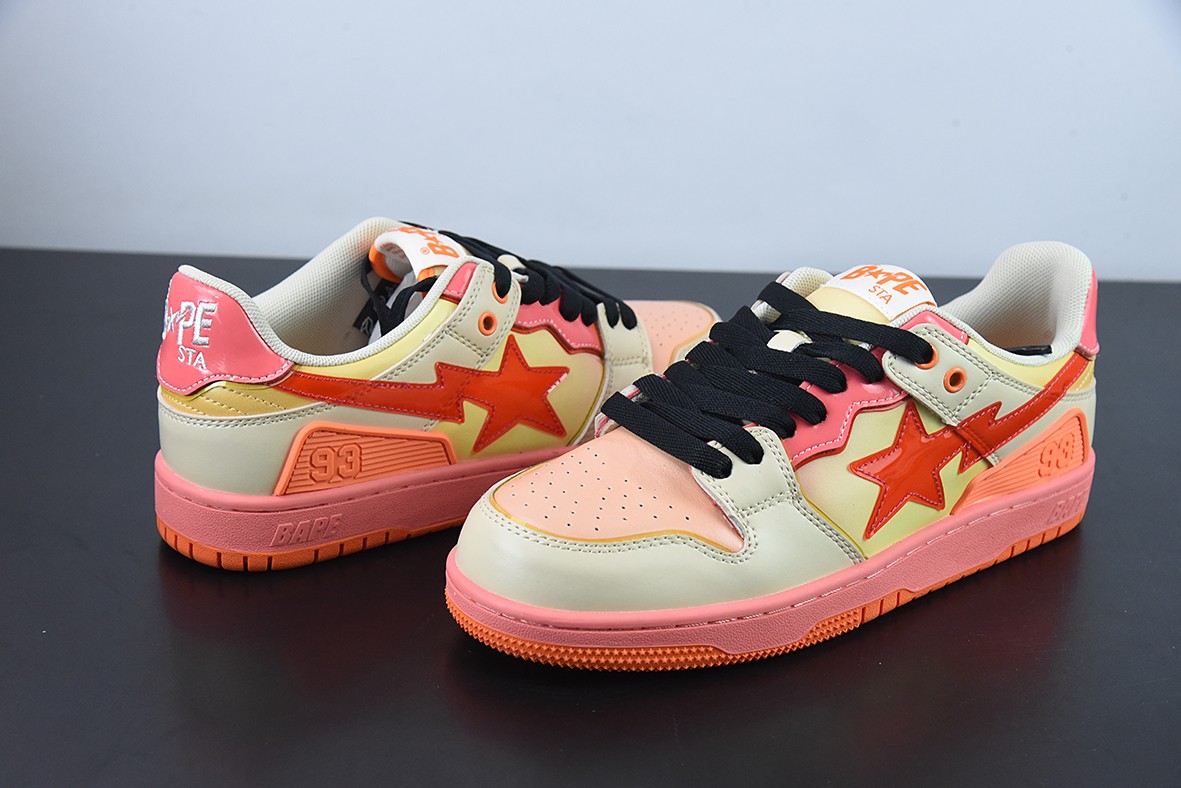 A Bathing Ape Bape SK8 Sta Orange A Bathing Ape Bape SK8 Sta Orange