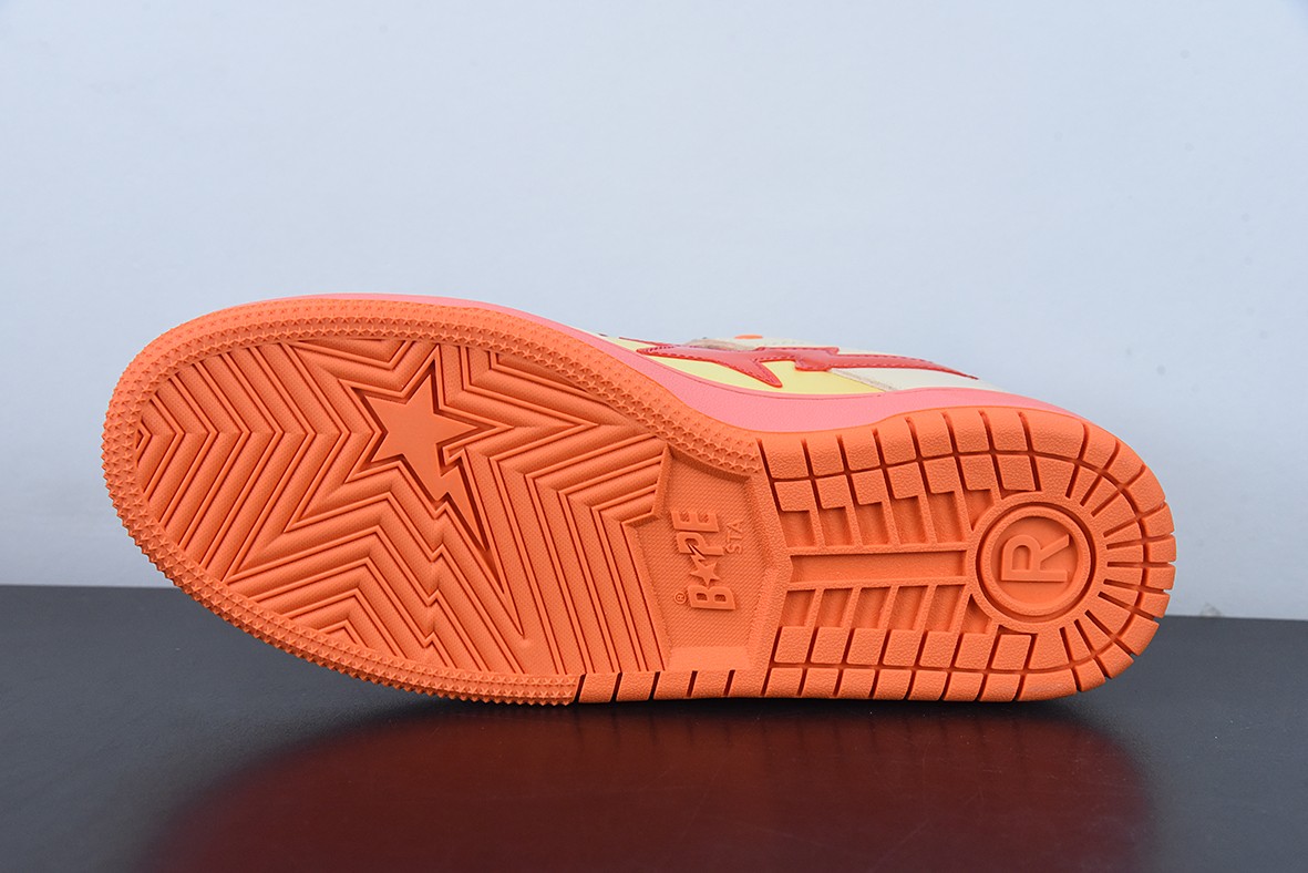 A Bathing Ape Bape SK8 Sta Orange A Bathing Ape Bape SK8 Sta Orange