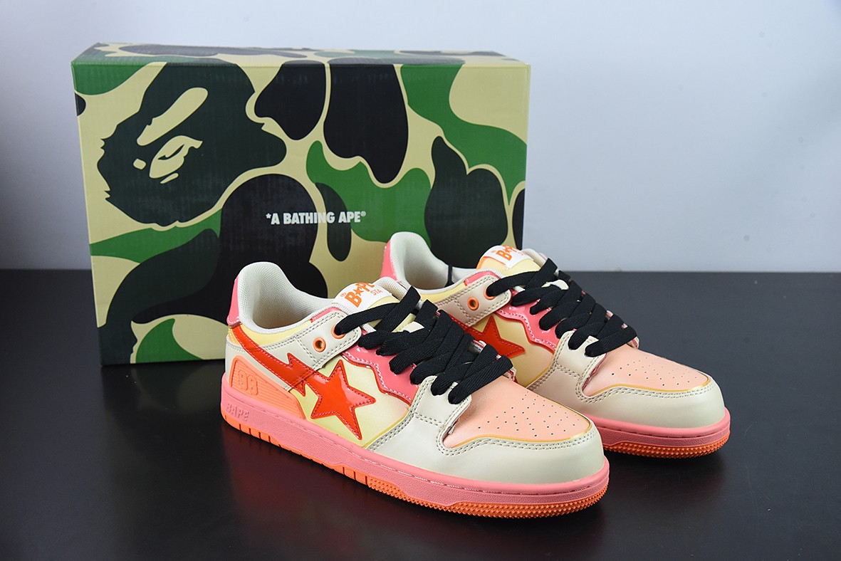 A Bathing Ape Bape SK8 Sta Orange A Bathing Ape Bape SK8 Sta Orange
