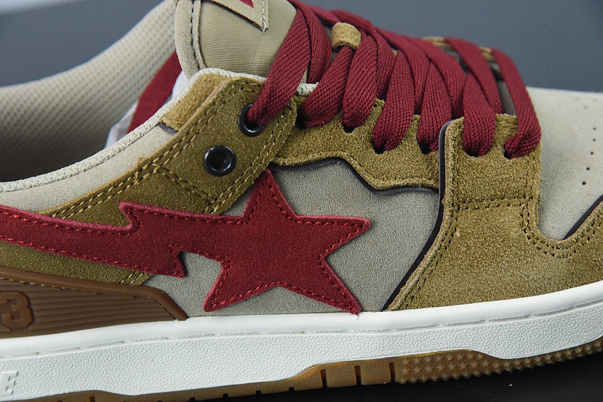 A Bathing Ape Sk8 Sta Wheat Red A Bathing Ape Sk8 Sta Wheat Red