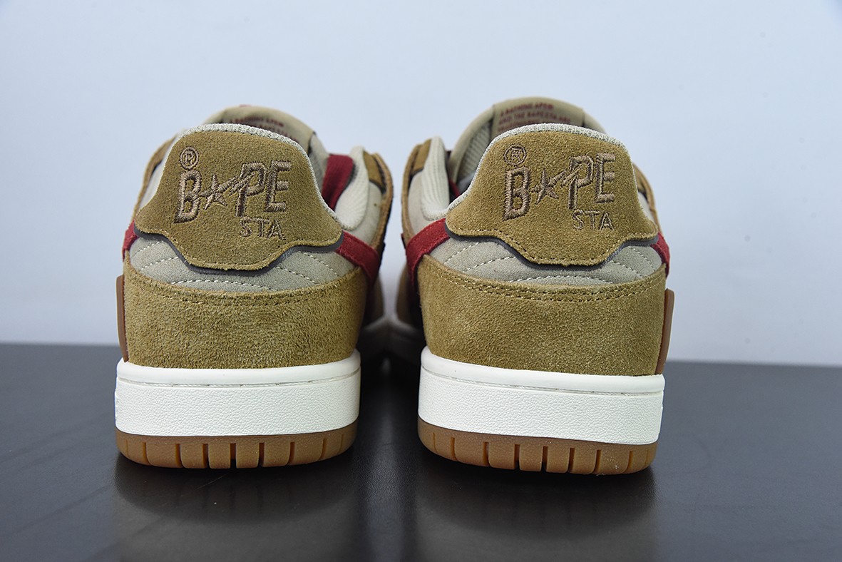 A Bathing Ape Sk8 Sta Wheat Red A Bathing Ape Sk8 Sta Wheat Red