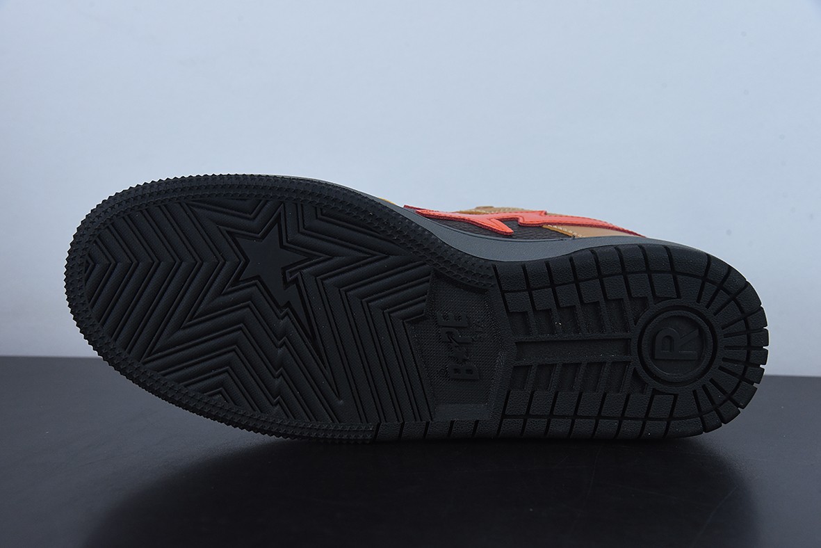 A Bathing Ape Bape SK8 Sta Brown Orange A Bathing Ape Bape SK8 Sta Brown Orange