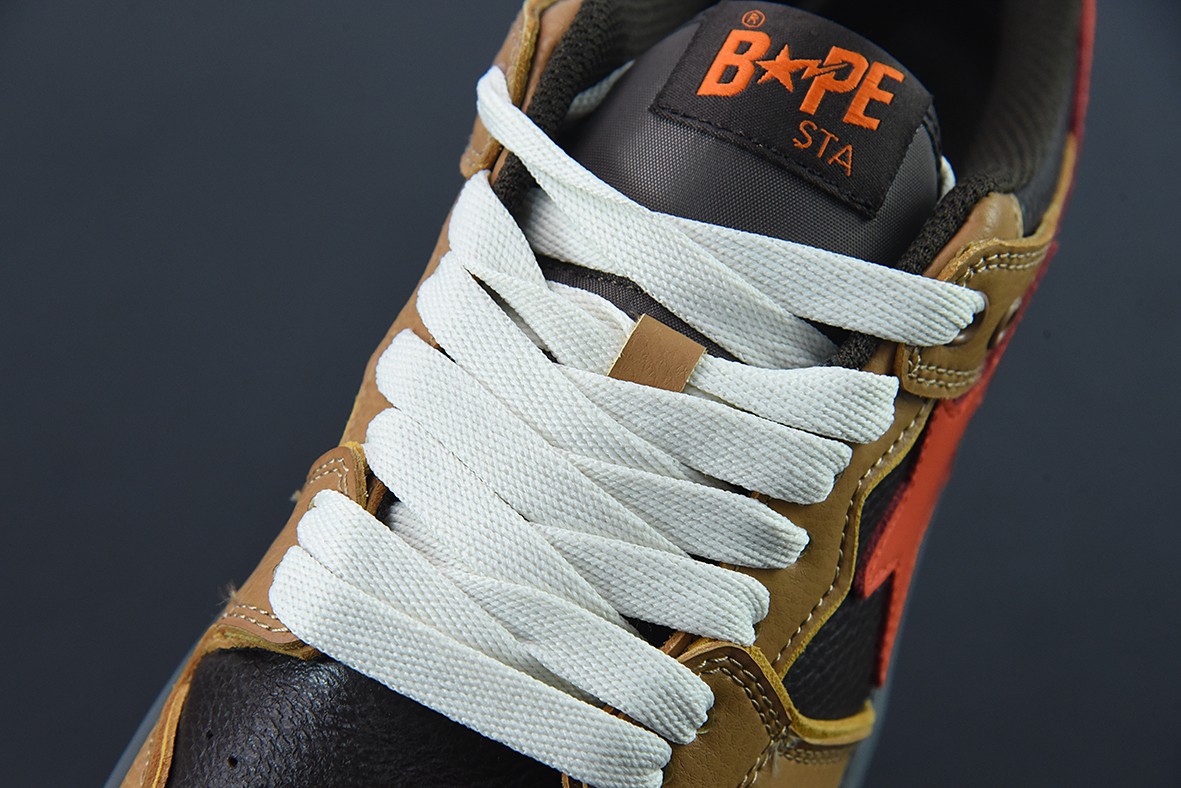 A Bathing Ape Bape SK8 Sta Brown Orange A Bathing Ape Bape SK8 Sta Brown Orange