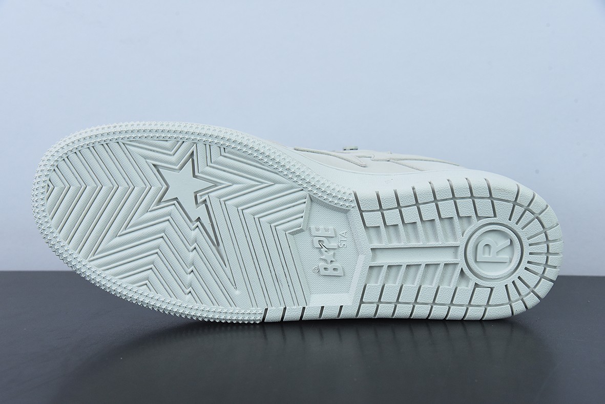 A Bathing Ape Bape SK8 Sta Triple White A Bathing Ape Bape SK8 Sta Triple White
