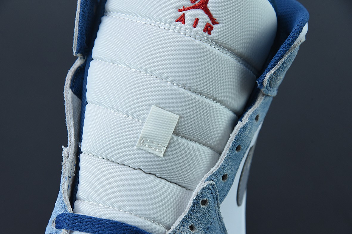 Jordan 1 Mid French Blue Fire Red Jordan 1 Mid French Blue Fire Red