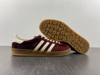 GU*CCI X GAZELLE SHOES DARK GREEN/CLOUD WHITE/GUM