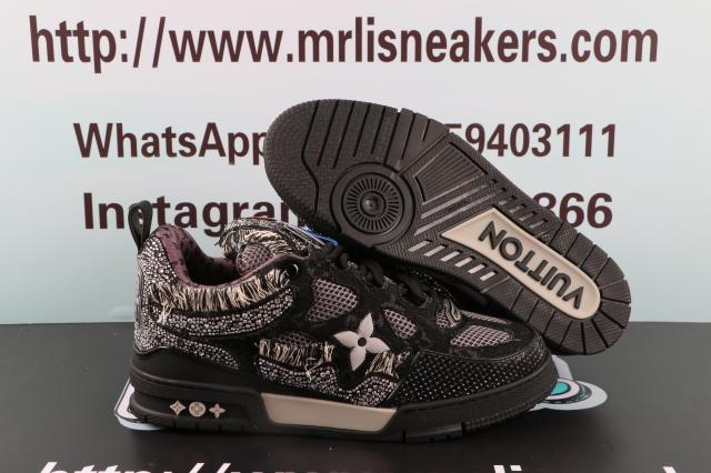 Louis Vuitton Skate Trainer Black Swarovski Monogran