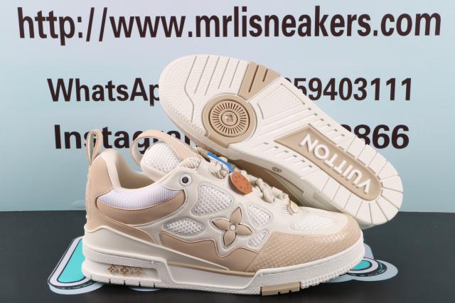 Louis Vuitton LV Skate Sneaker Beige White