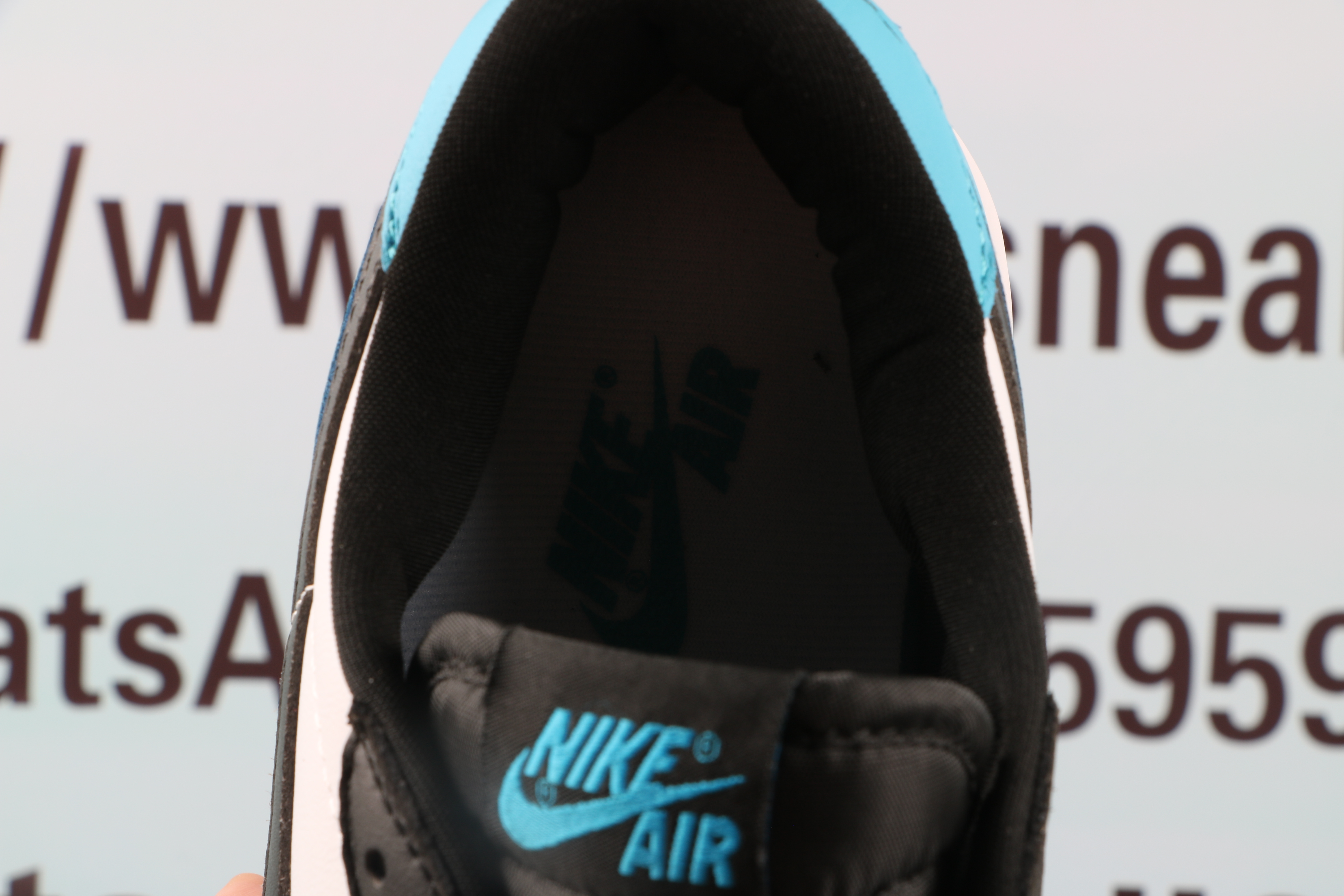 Jordan 1 Retro Low OG Black Dark Powder Blue（LJR）