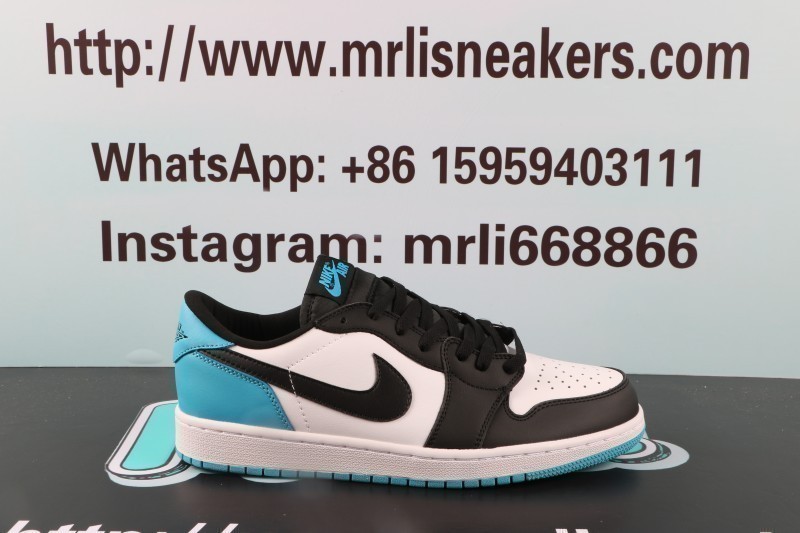 Jordan 1 Retro Low OG Black Dark Powder Blue（LJR）