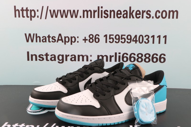 Jordan 1 Retro Low OG Black Dark Powder Blue（LJR）