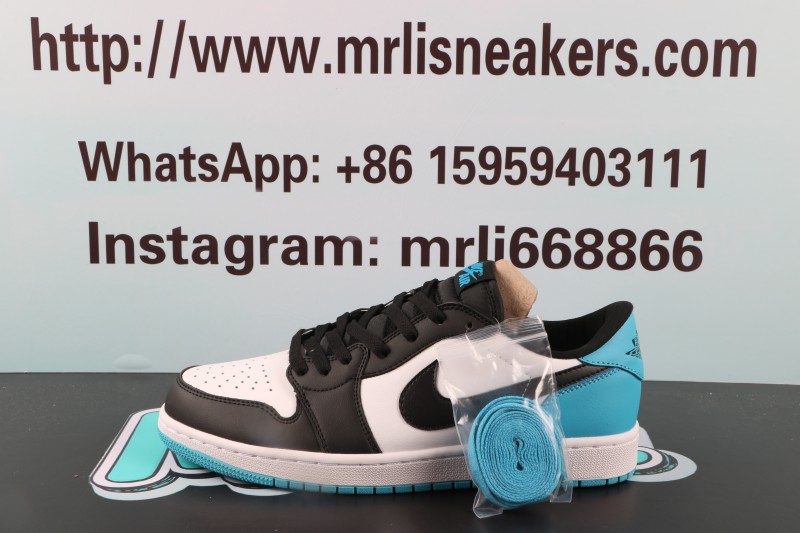 Jordan 1 Retro Low OG Black Dark Powder Blue（LJR）
