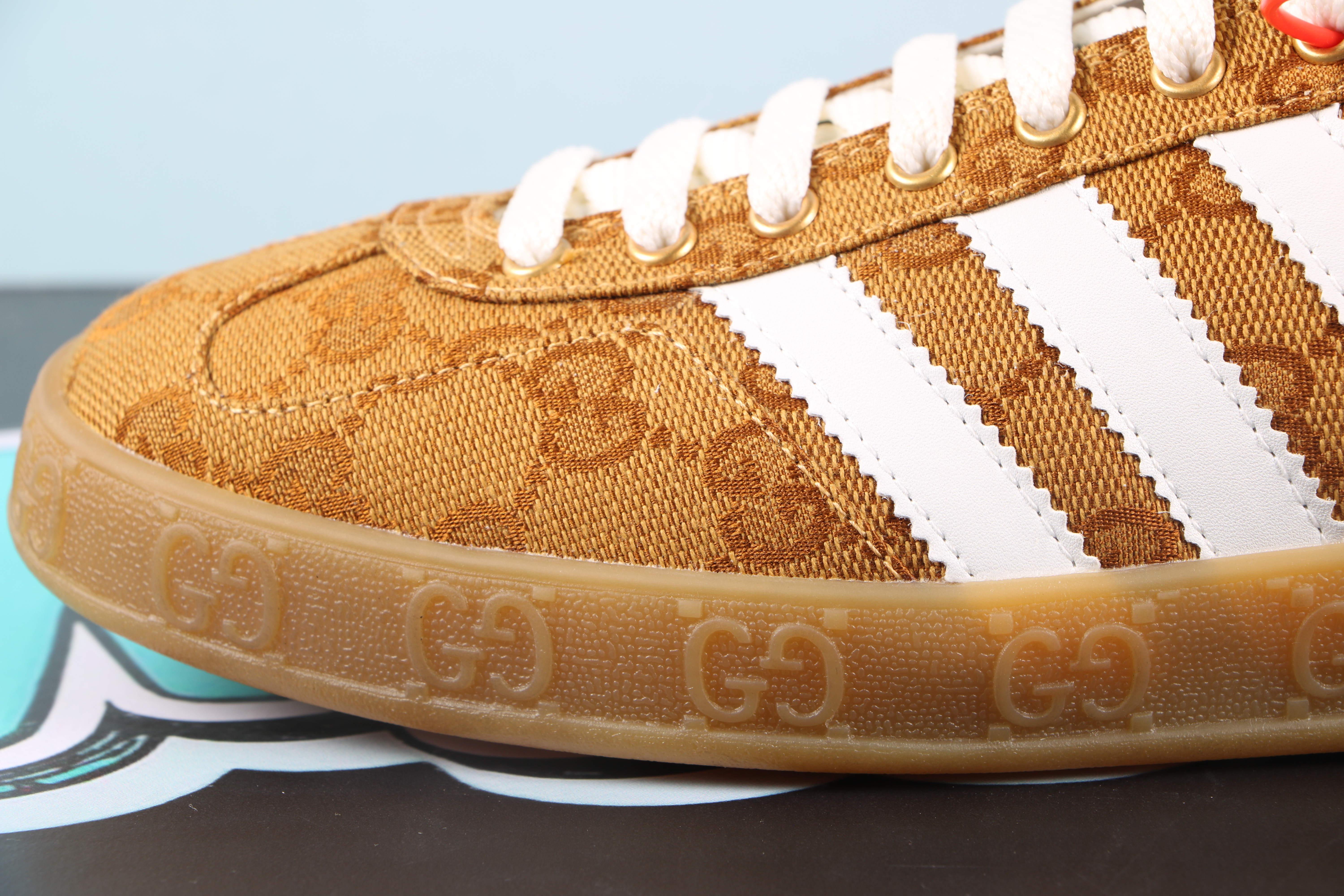 Gucci Gazelle Original GG Beige Brown