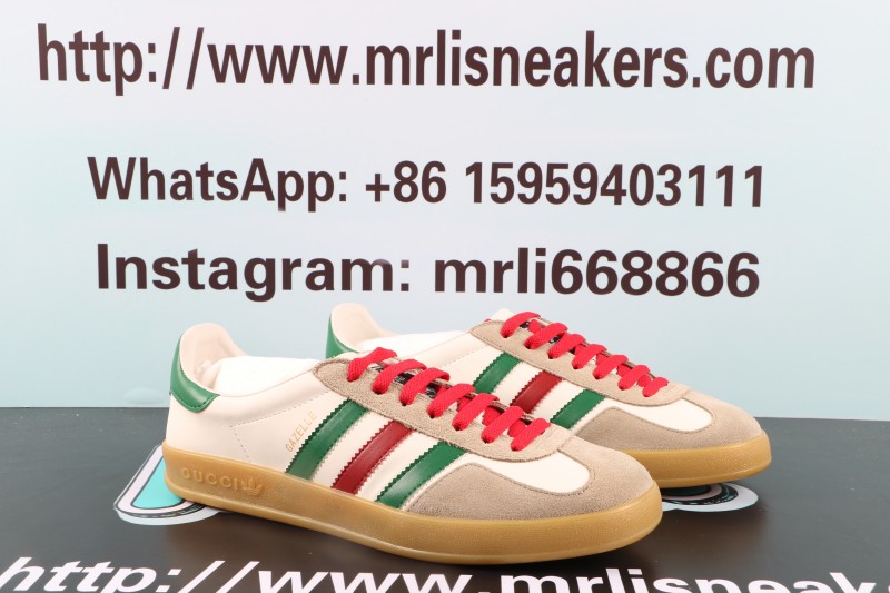 Gucci Gazelle White Green Red