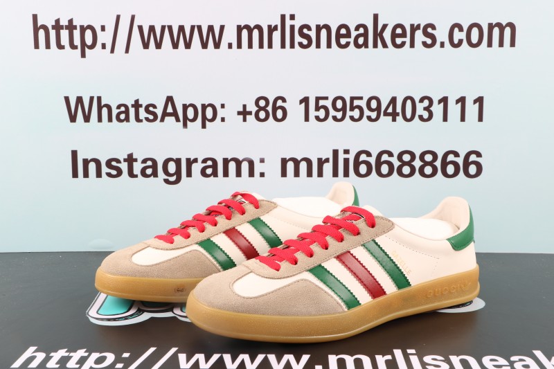 Gucci Gazelle White Green Red