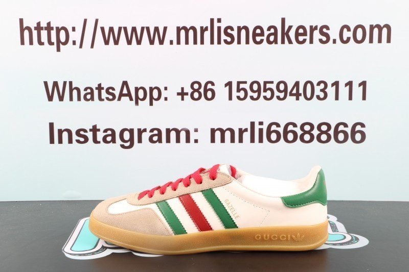 Gucci Gazelle White Green Red