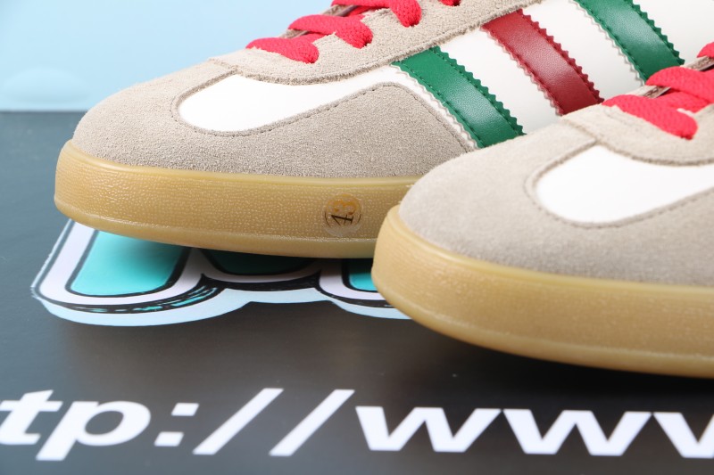 Gucci Gazelle White Green Red