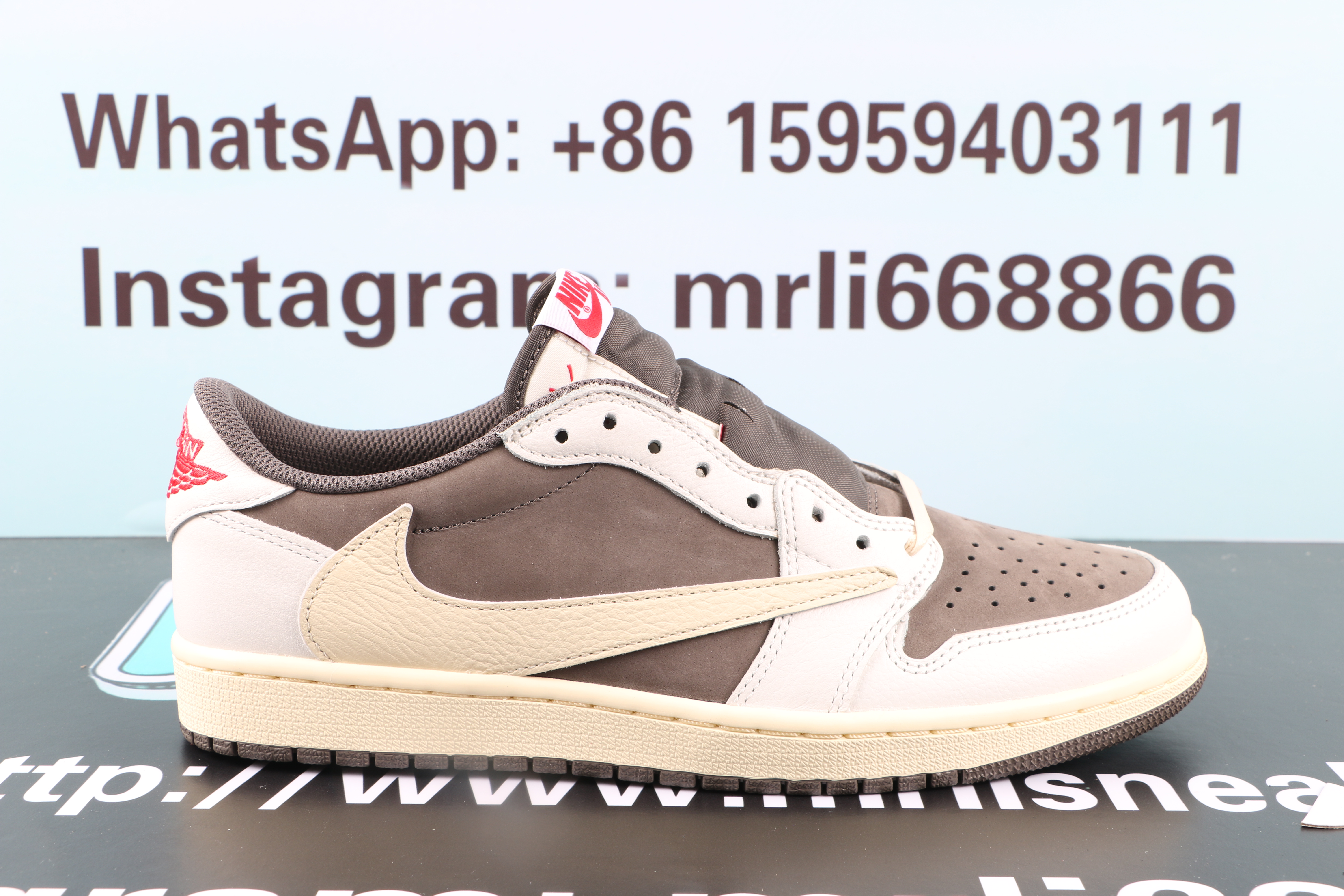 Travis Scott x Air Jordan 1 Low Mocha