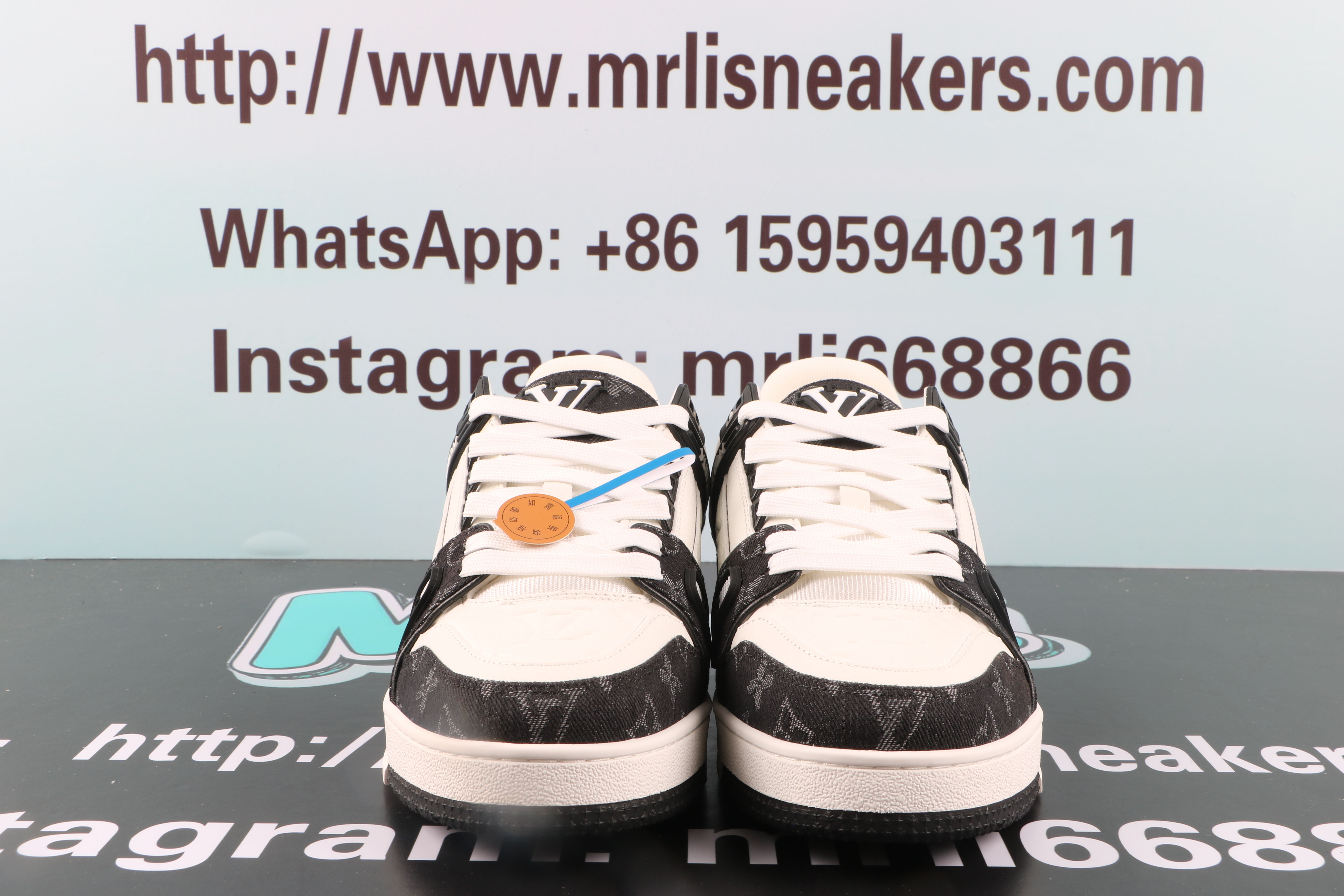 Louis Vuitton LV Trainer WHite Black White