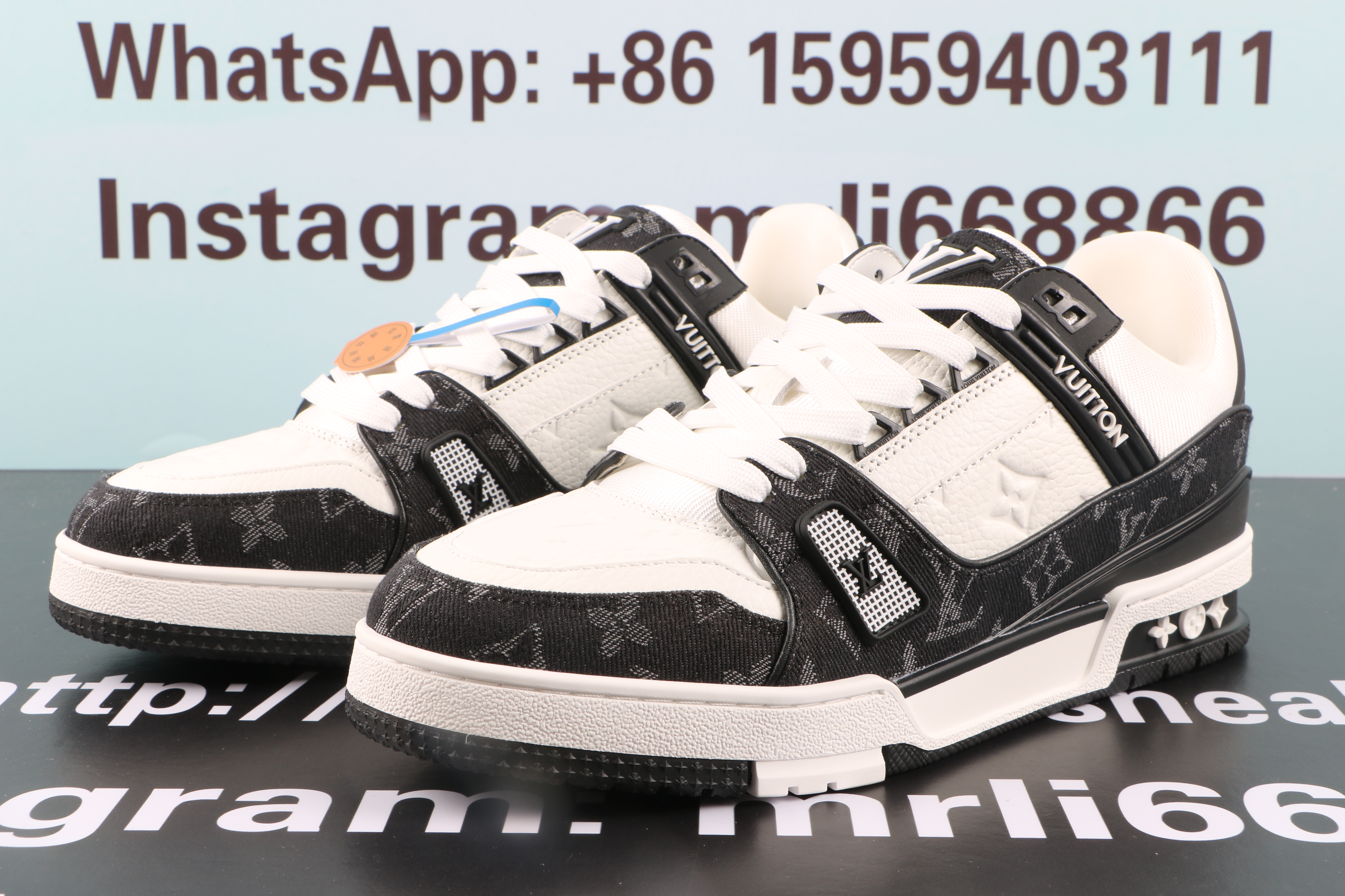 Louis Vuitton LV Trainer WHite Black White