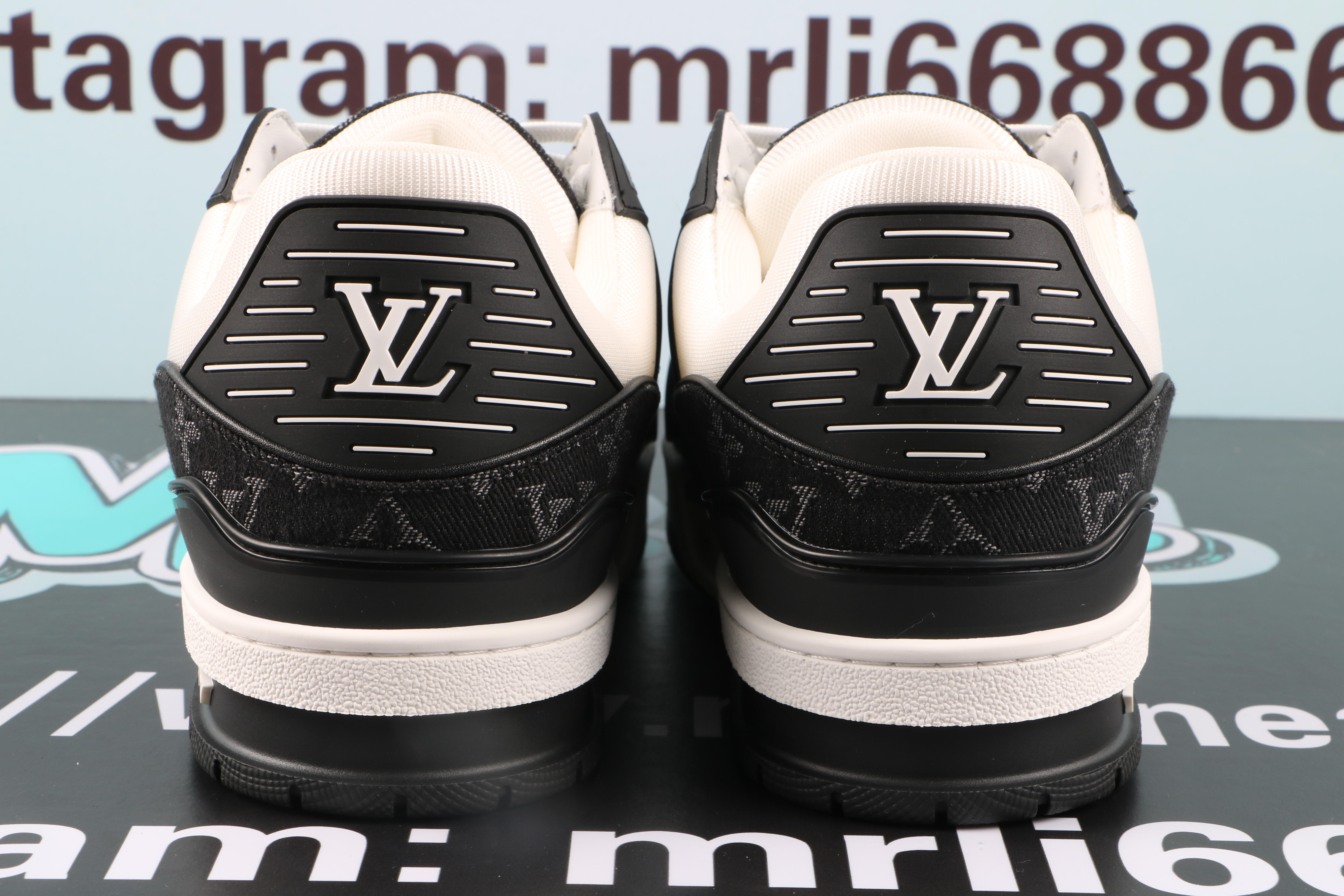 Louis Vuitton LV Trainer WHite Black White