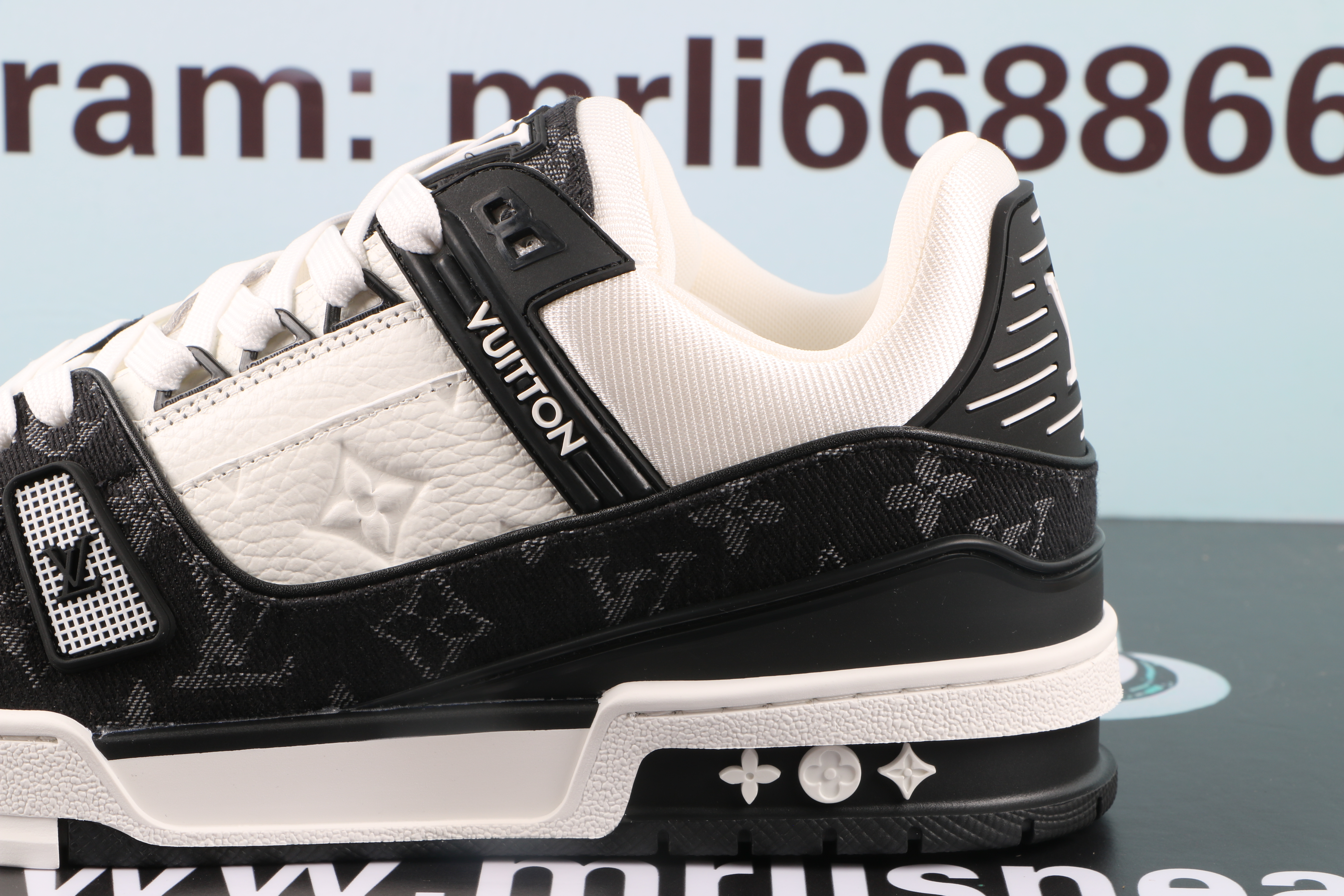 Louis Vuitton LV Trainer WHite Black White