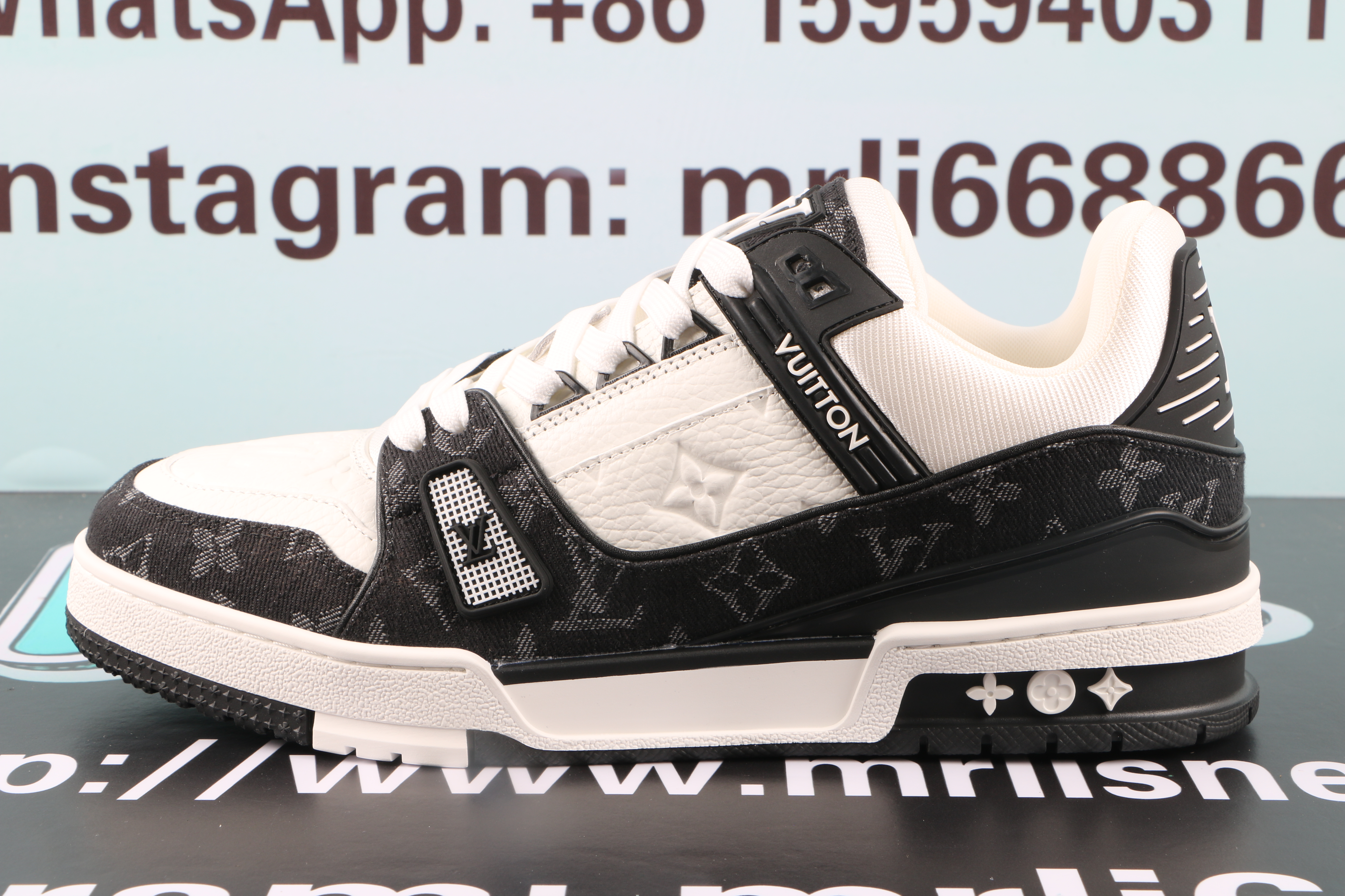 Louis Vuitton LV Trainer WHite Black White