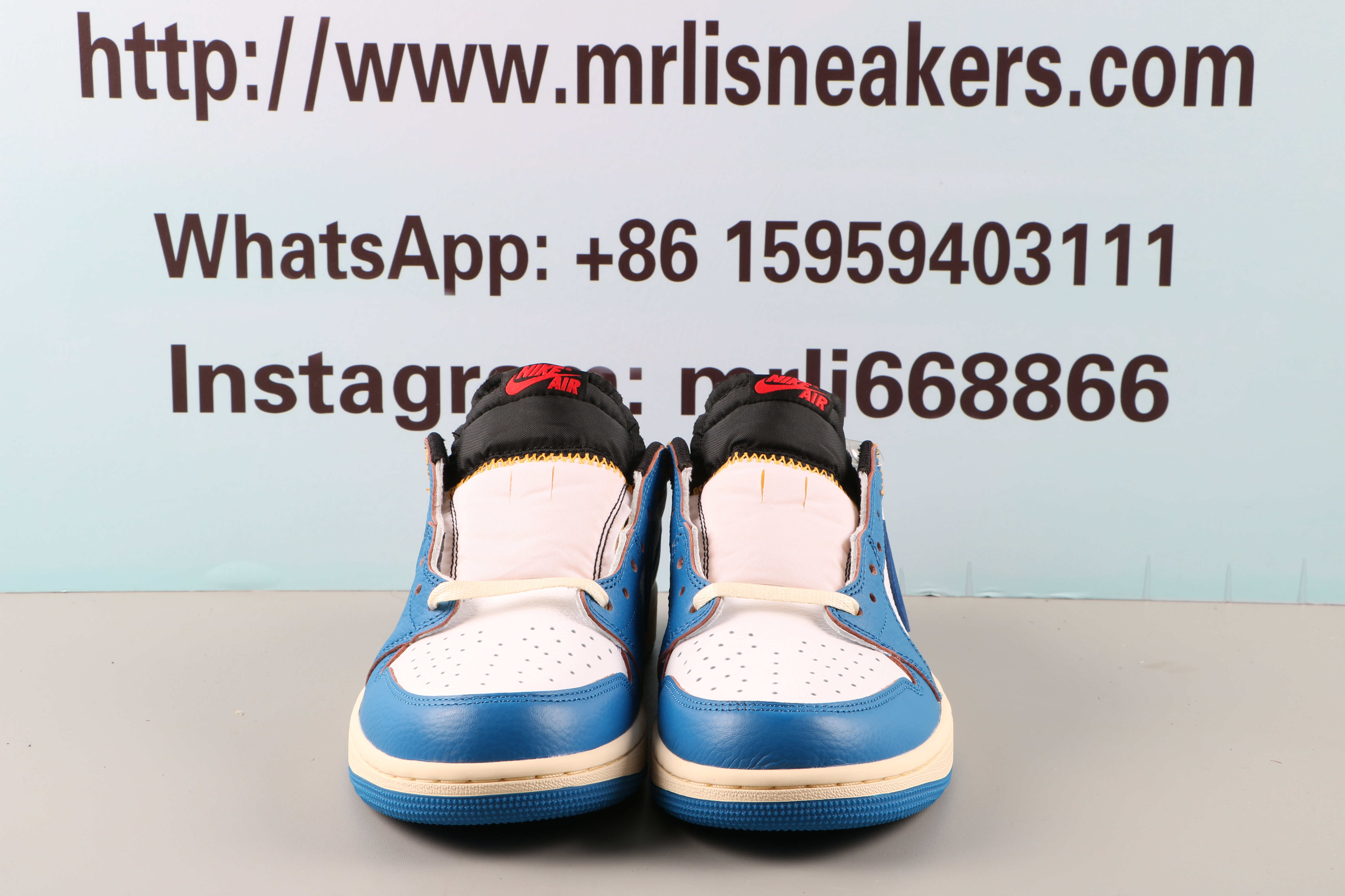 Jordan 1 low Union LA x Travis Scott Storm Blue