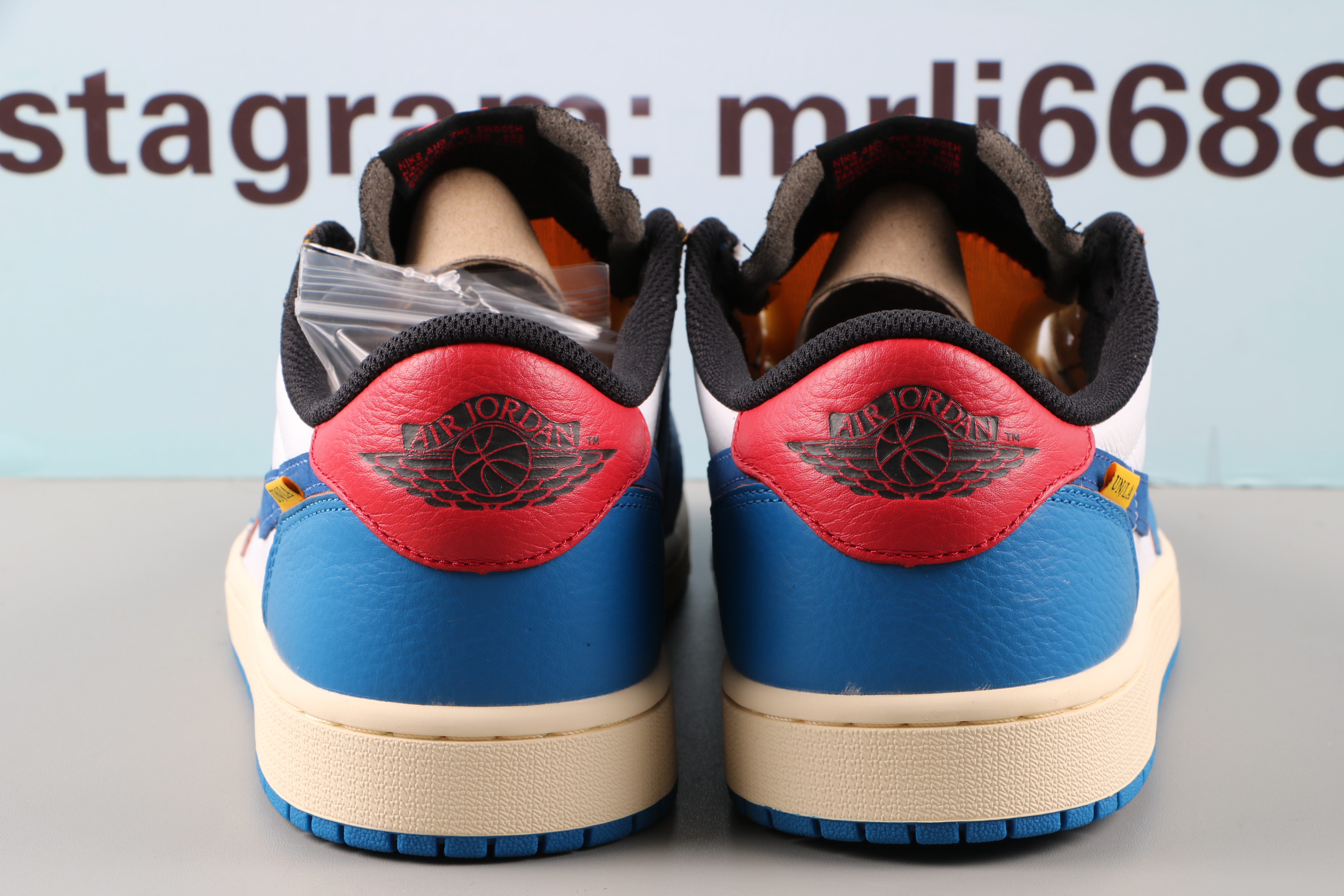 Jordan 1 low Union LA x Travis Scott Storm Blue