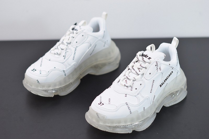 Balenciaga Triple S White Clear Sole Balenciaga Triple S White Clear Sole
