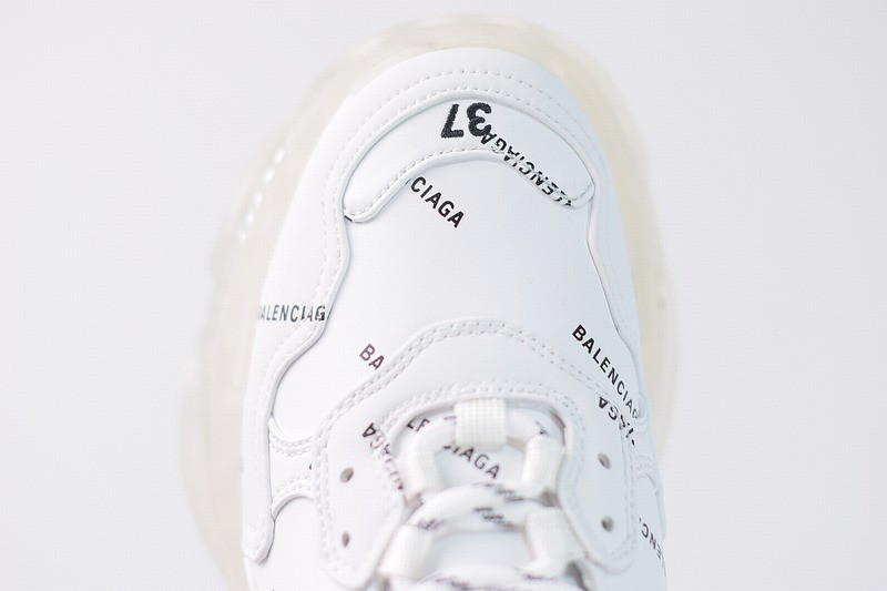 Balenciaga Triple S White Clear Sole Balenciaga Triple S White Clear Sole