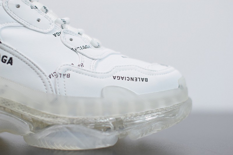 Balenciaga Triple S White Clear Sole Balenciaga Triple S White Clear Sole