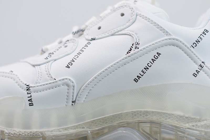 Balenciaga Triple S White Clear Sole Balenciaga Triple S White Clear Sole