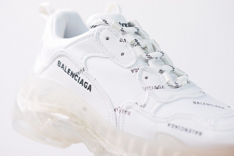 Balenciaga Triple S White Clear Sole Balenciaga Triple S White Clear Sole