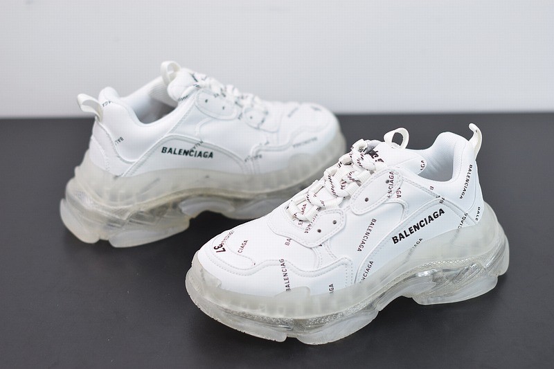 Balenciaga Triple S White Clear Sole Balenciaga Triple S White Clear Sole