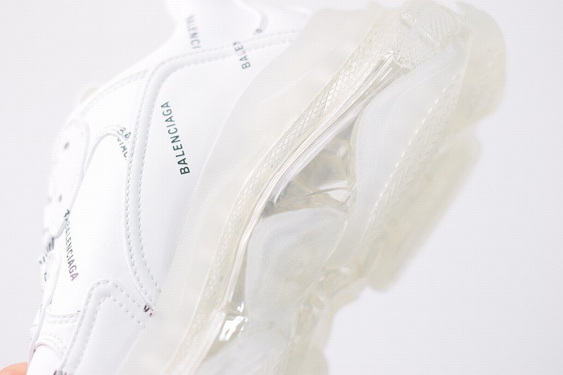 Balenciaga Triple S White Clear Sole Balenciaga Triple S White Clear Sole
