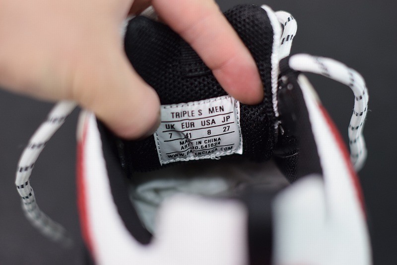 Balenciaga Triple S Black Red White Balenciaga Triple S Black Red White