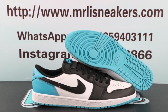 Jordan 1 Retro Low OG Black Dark Powder Blue（LJR）