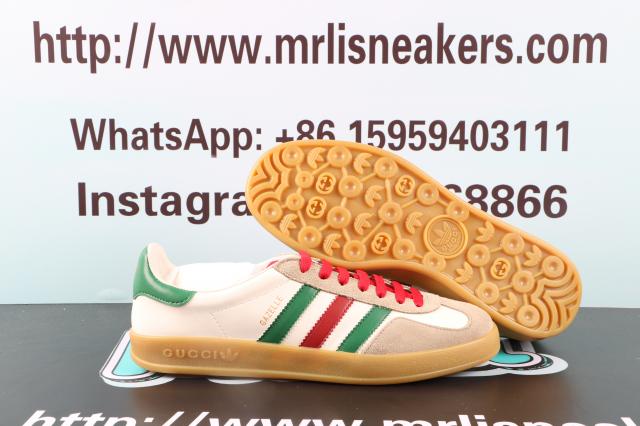 Gucci Gazelle White Green Red